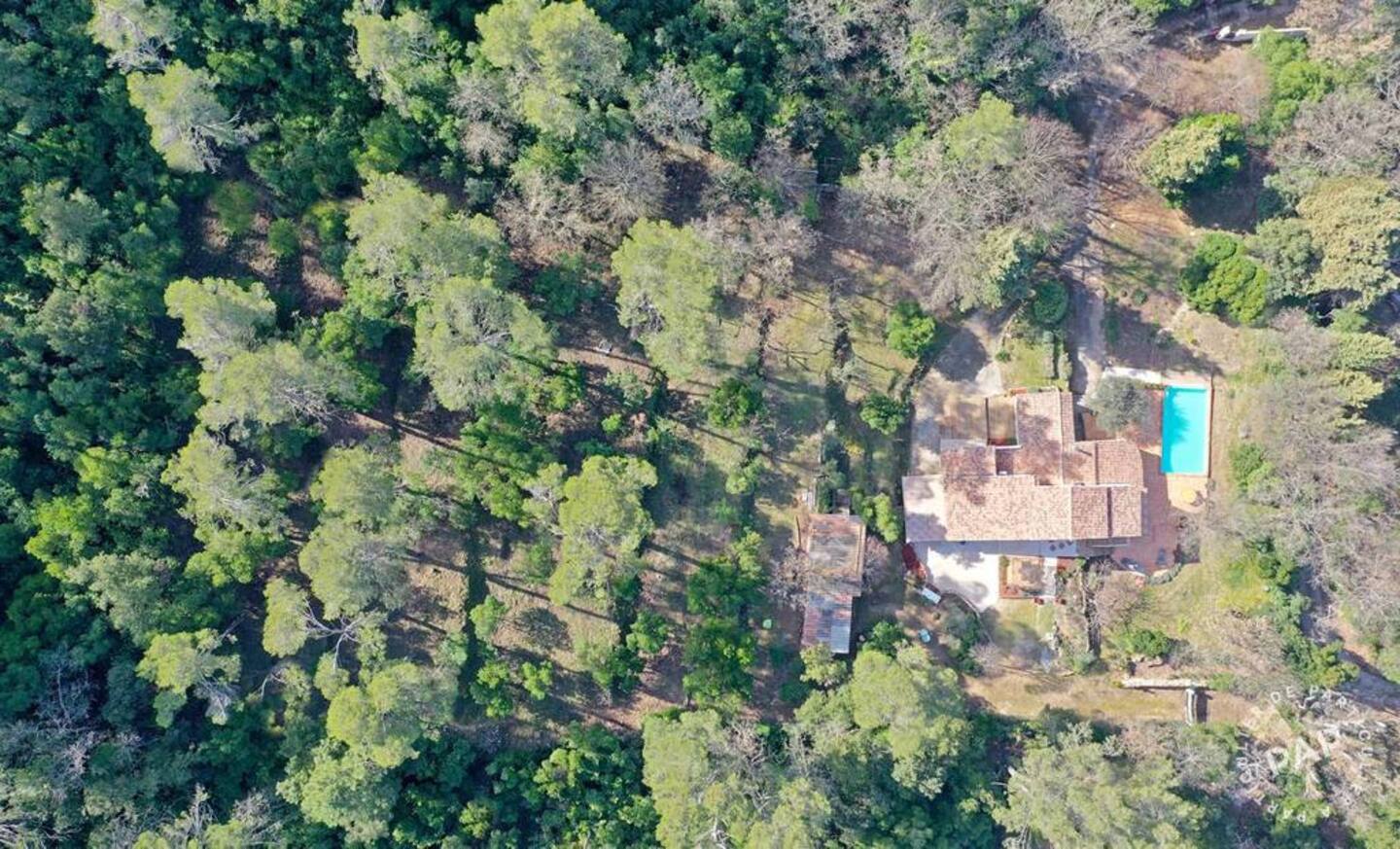 Vue aérienne de La Maison des Arbousiers
